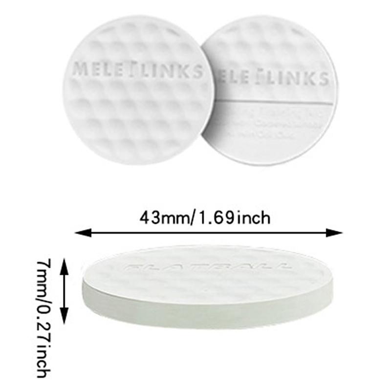 Golf Flat Ball Swing Practice Portable Flat Golf Balls Lightweight For Practice Indoor Outdoor