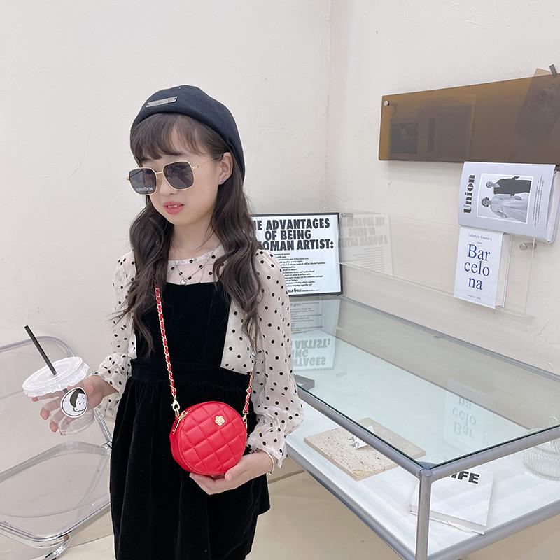 Узор Линг Сетка Мода Девочки Сумка Кроссбоди Стильная Цепочка Кошелек Сумка Круглая