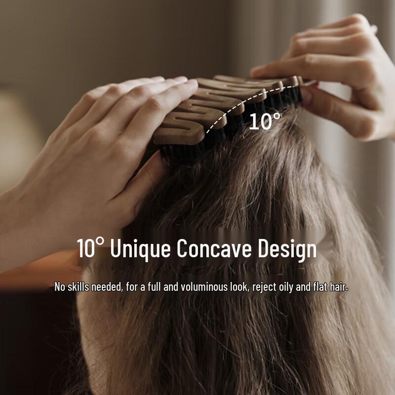 KRRAMEL Boar Bristle Wet & Dry Hair Brush