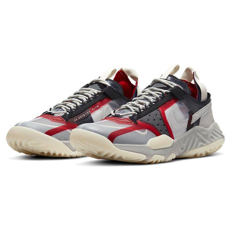 Кроссовки унисекс Air Jordan Delta Breathe Clear Medium Grey Светло-бежевый Насыщенный красный CW0783-901