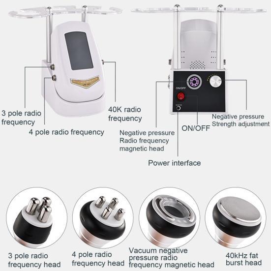 Инструмент для удаления жира 4 в 1. Тело, лицо, рука, живот. Устройство для подтяжки бедер. Светодиодный светильник. Радиочастотная ультразвуковая технология. Инструмент для сжигания жира.