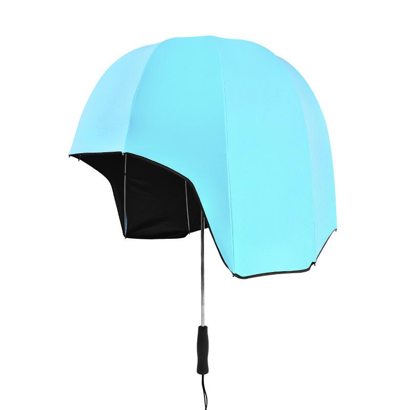 Inventation Print Shoulder Strap Outdoor Rainproof Cap Hat Shape Umbrella Kids