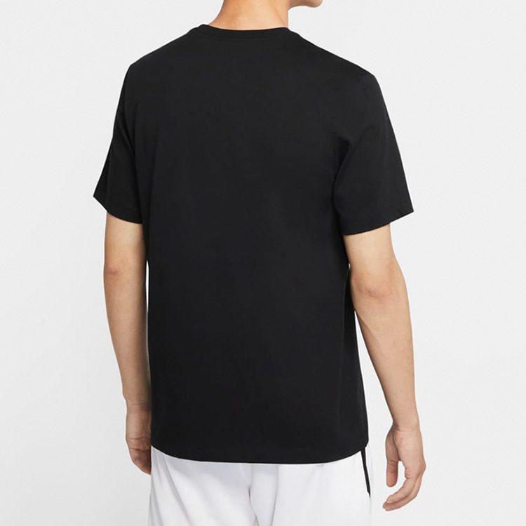 Nike Футболки Мужские Черные С Круглым Вырезом Умеренный Прямой Крой CV1047-010