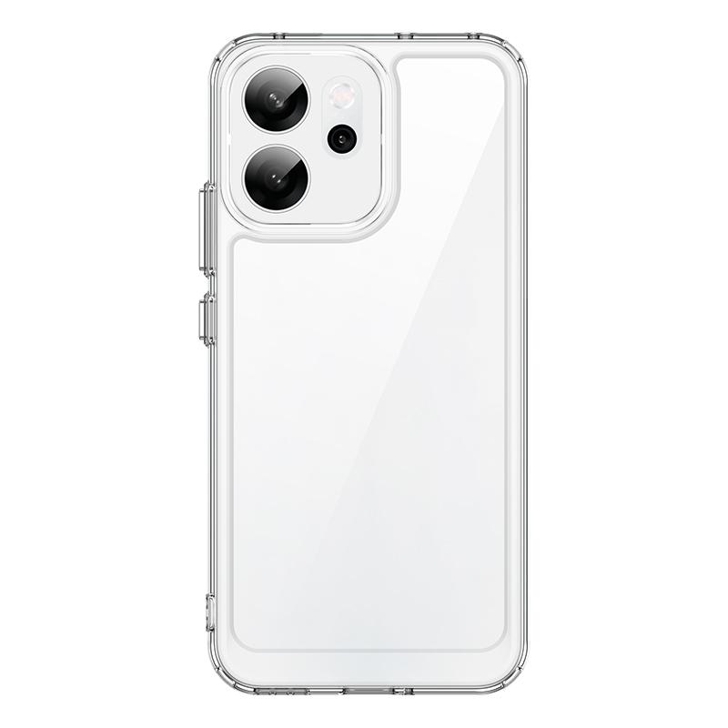 Для oppo Reno14 F 5G Чехол oppo Reno14 F 5G Обложка Funda Прозрачный ПК + Силикон Противоударный Защитный Чехол для Телефона oppo Reno14 F 5G