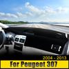 Car Accessories For Peugeot 307 2004 2005 2006 2007 2008 2009 2010 2011 2012 2013 Dashboard Cover Avoid Light Pad Anti-UV Carpet