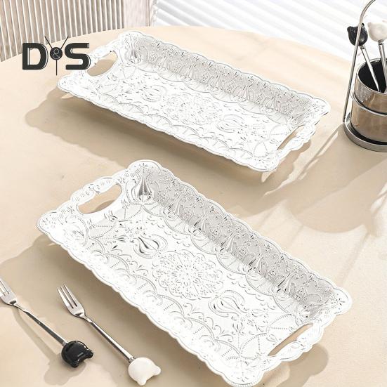 Фруктовая тарелка сервировочный поднос для вечеринки небьющаяся фруктовая тарелка закуски десерт многоразовый поднос рождественский декор ресторана