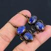 Lapis Lazuli Gemstone Handmade Copper Electroformed Jewelry Earring For Her