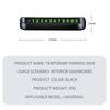 ynght7 Luminous Car Temporary Parking Card Phone Number Plate For Alfa Romeo 159 147 156 166 Giulietta Giulia Mito Stelvio Brera Spider