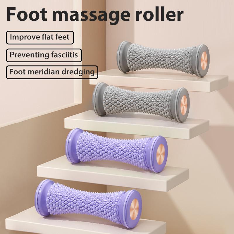 Массажер для ног Массажный роликовый мяч для йоги Массажный ролик для подошвенной фасции Уход за мышцами Пластиковый ручной массажер для ног