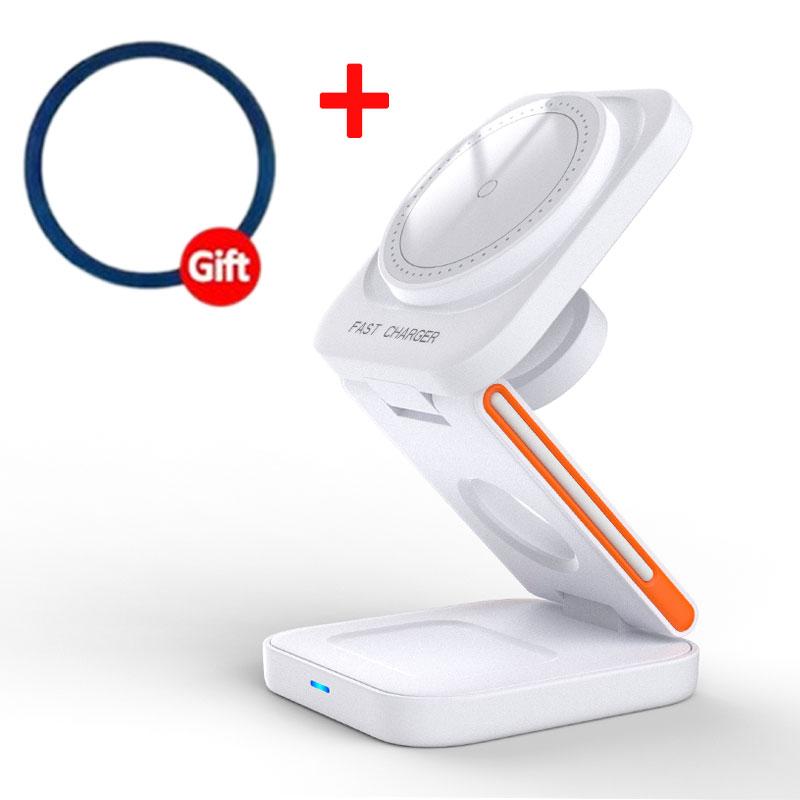 30 Вт 3 в 1 магнитная беспроводная зарядная станция для часов 7 6 Samsung Galaxy Watch 6 5 4 Active 2 для iPhone Samsung Charger