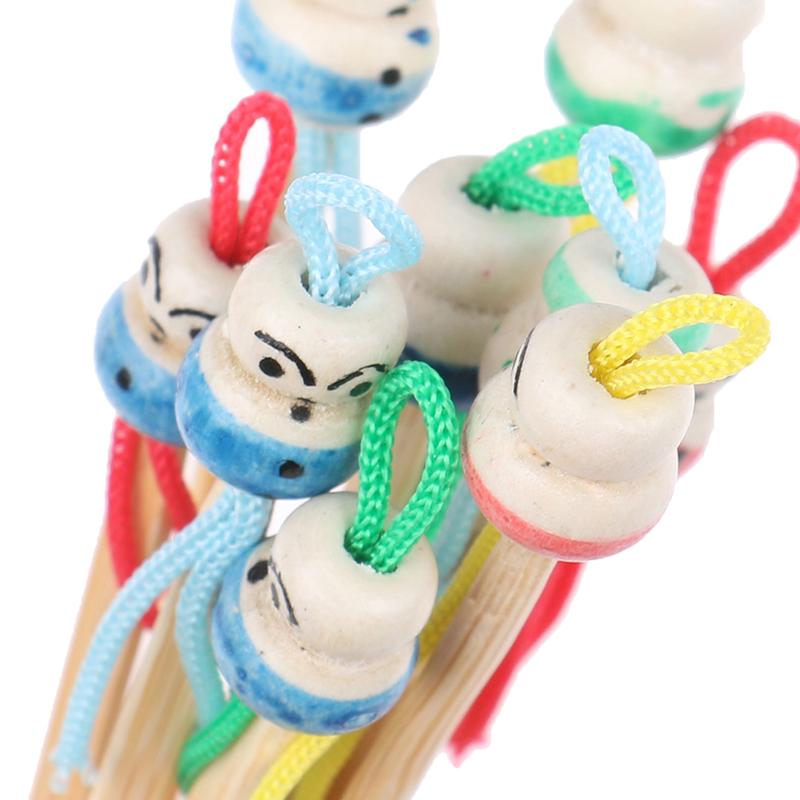Natural Handmade Bamboo Ear Digging Spoon Doll Head Bamboo Ear Stick