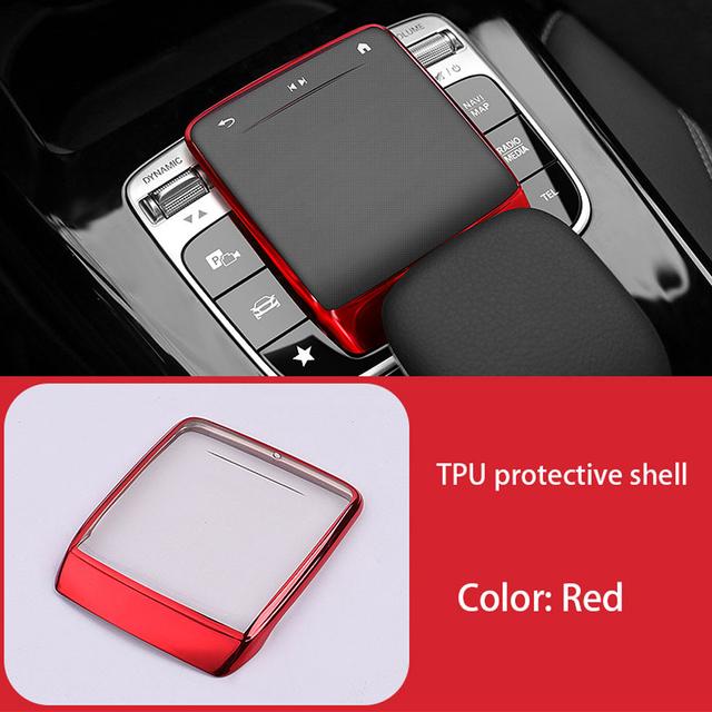 Автомобильные аксессуары для Mercedes Benz AB CLA GLE GLS GLB Class W177 W247 C118 W167 TPU Center Control Mouse Screen Protector Cover