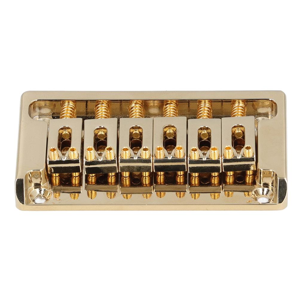 Комплект бриджа для 6-струнной электрогитары, латунный, сквозной, без тремоло, гитарный бридж с ключом для St