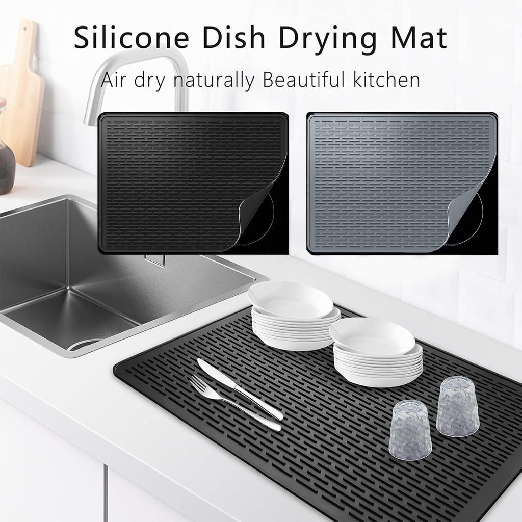 Silicone Stove Protector Mat, XL Dish Drying Mat For Kitchen