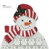 Mini Ornament Holder Wooden Santa Snowman Advent Calendar, 24-Day Countdown Box with Calendar Numbered Drawers, Christmas Tabletop Decor, Candy