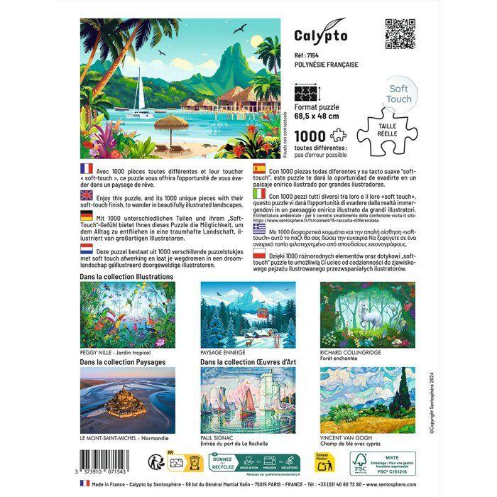 Puzzle - SENTOSPHERE - Calypto - 1000 pièces - Polynérise Française - Toucher soyeux - Dès 9 ans