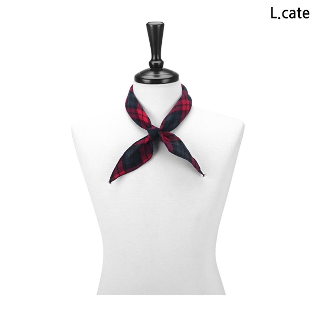 Elkate Women's Scarf LNM105 Women's Check Triangle Petite Mini Scarf