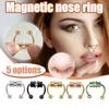 Магнитное ложное кольцо для носа из титановой стали, неперфорированное кольцо для носа, украшения для носа