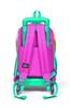 Коралловый детский розовый водно-зеленый школьный рюкзак с единорогом и рисунком для девочек с тремя отделениями 23933