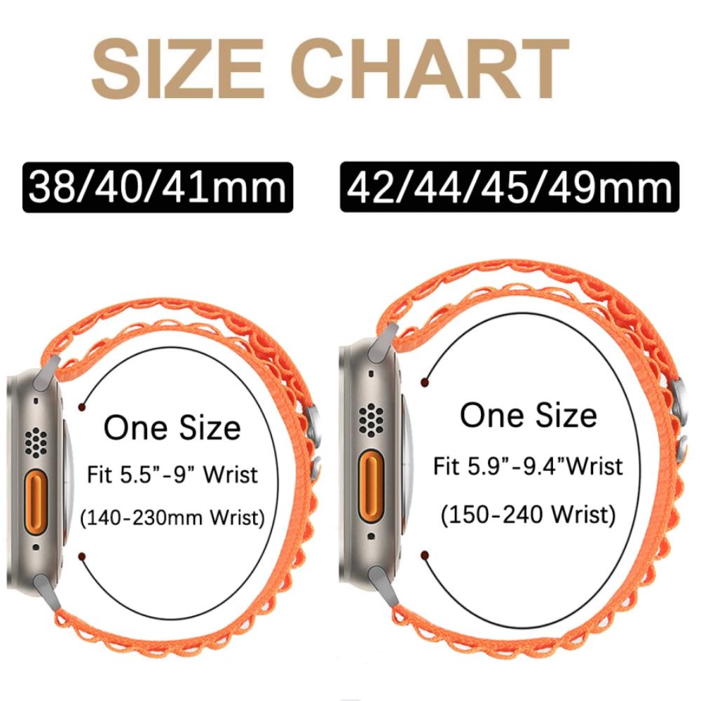 YurKem Alpine Loop Band for Apple Watch Strap 49mm 44mm 40mm 49mm 41mm 42mm 38mm 40 44 45 Mm Bracelet iWatch Ultra Series 8 6 5 3 Se 7