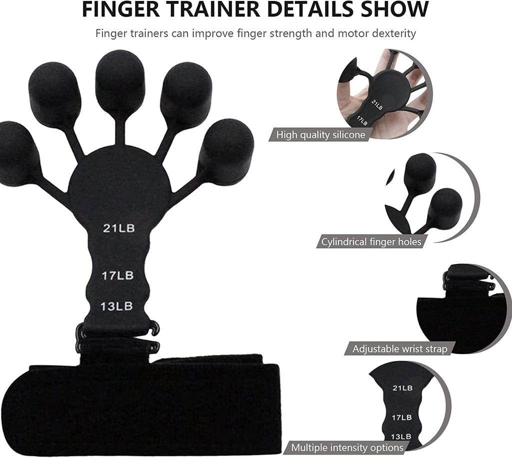 1 шт. Силиконовый Gripster Grip Strengther Растяжитель для пальцев Тренажер для рук Тренажер для фитнеса Тренировки и упражнения для укрепления рук