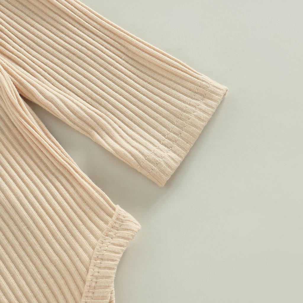 Детский брючный костюм для девочек, кружевной комбинезон с длинными рукавами и круглым вырезом + повседневные джинсовые брюки-клеш + повязка на голову