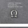 Horseshoes Carabiner Titanium Alloy D Bow Staples Shackle Key Ring  Outdoor Accessories