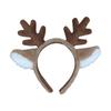 Снежинка Оленьи Ушки Пушистая Повязка на Голову Рождественский Костюм Аксессуар Вечеринка Рождество Праздничное Украшение Модная Повязка на Голову