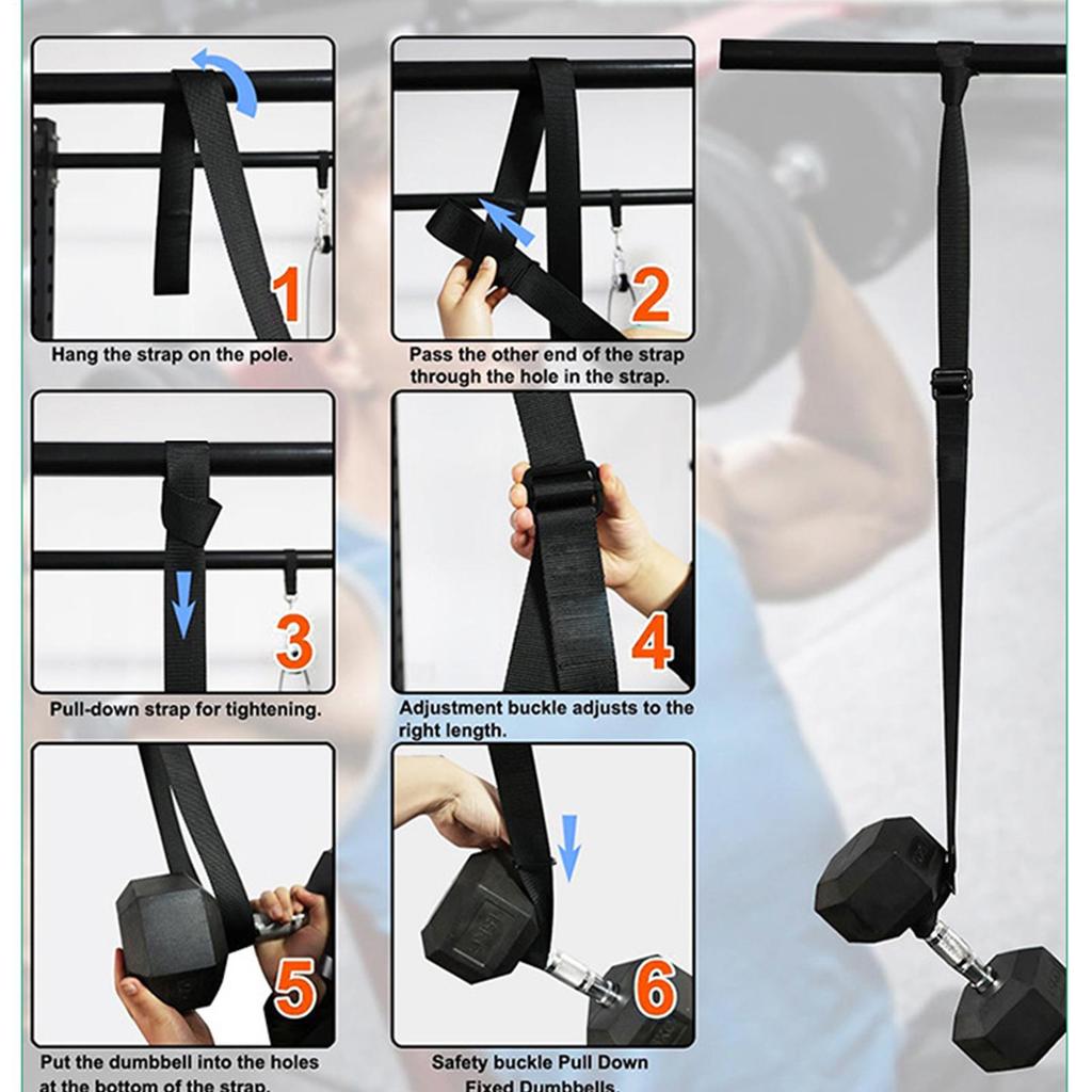 Страховочные крюки для гантелей 2 штуки Регулируемые безопасные тренировочные ремни Насадка для стойки для штанги Для женщин мужчин Домашний тренажерный зал Жим лежа