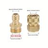 1Set 3/8 M22 Pipe Joint For M22 High Pressure Washer Adapter Set Hose Coupler Quick Connect Kits M22 14/15mm Water Outlet Set