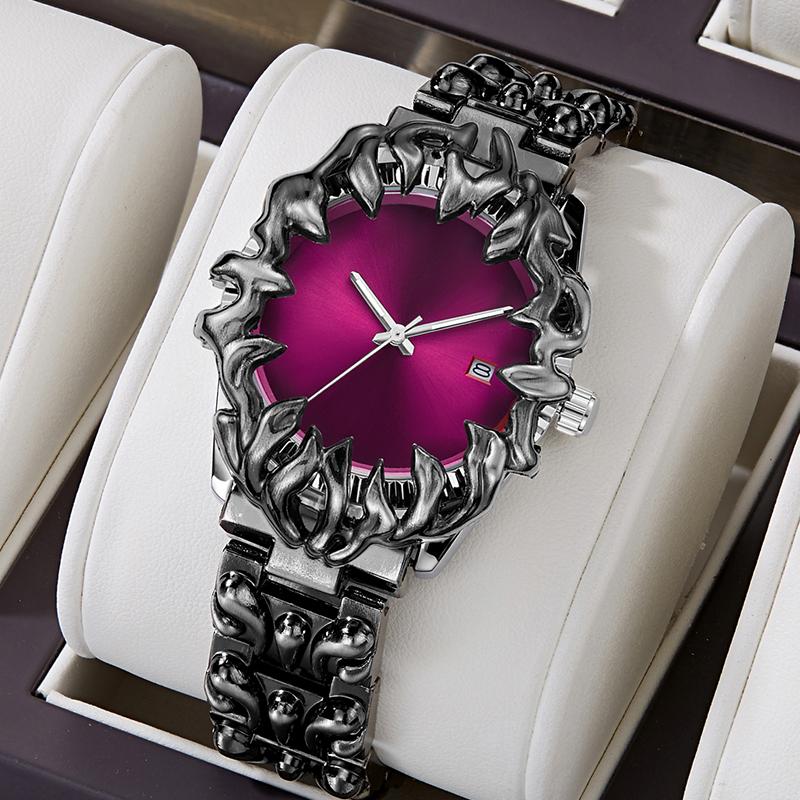Vintage Y2K Men Watch Alabaster European And American Trendy Fashion Style Alien Paw Design Waterproof Men Quartz Watch