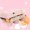 1 Set Realistic Egg Toys Concentrate Ability Practical Eco-friendly Pretend Kitchen Egg Toys with Storage Box for Kids