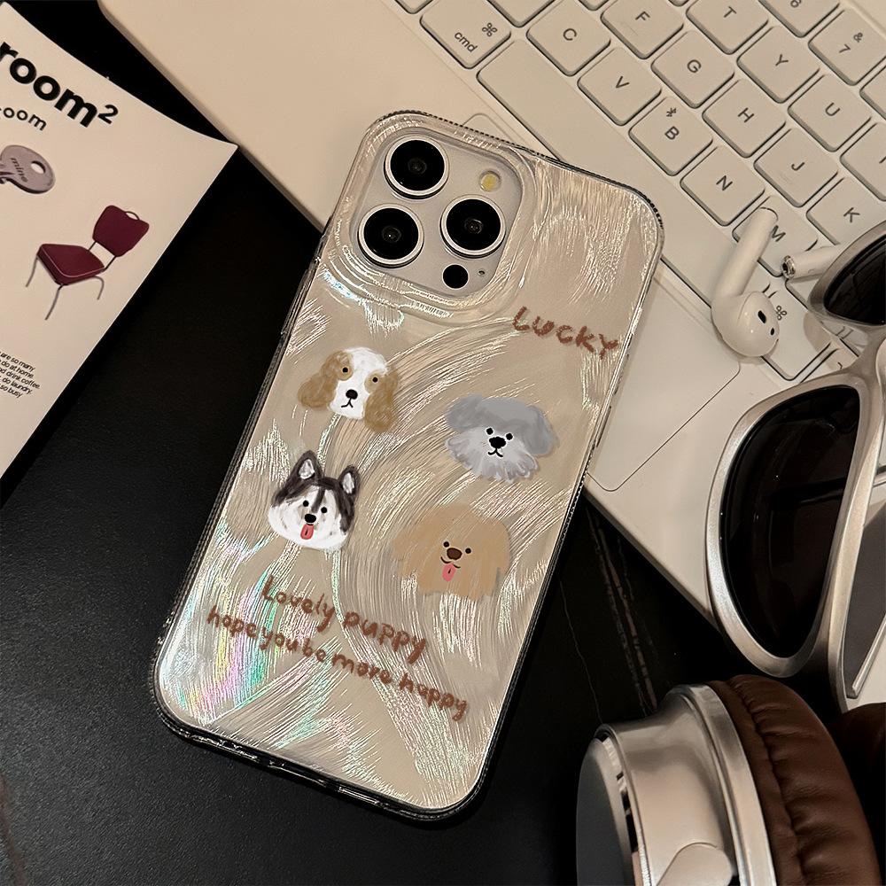 Креативный чехол для телефона с граффити щенка для iPhone 17 и iPhone 17 Pro Max