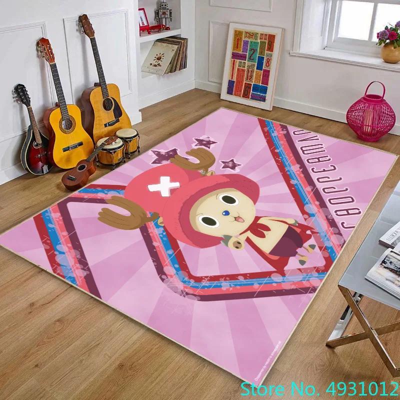 Creative 3D Carpet One Piece Luffy Shanks Anime Print Living Room Bedroom Decoration Rug Kids Children Anti Slip Crawling Mat