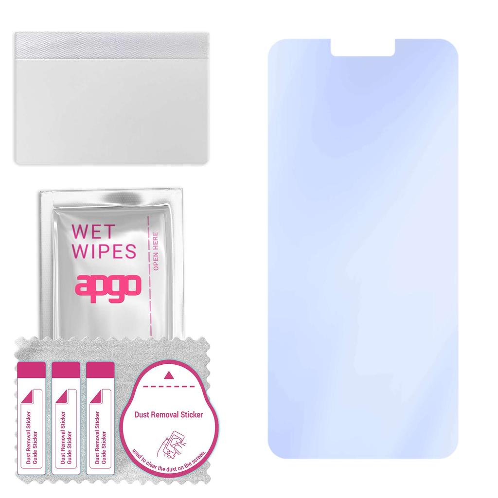 apgo Ultra-Clear 9H Hybrid Protective Glass Compatible with LG G8 ThinQ, Flexible Nano Glass, Great Replacement for Tempered Glass, Scratch-resistant,