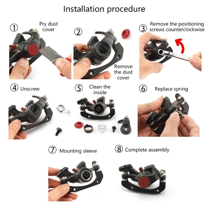 Braking Return Spring Steel Braking Return Spring Clip Mountain Bike Mechanical Disc Brakes Spring Cycling Accessories