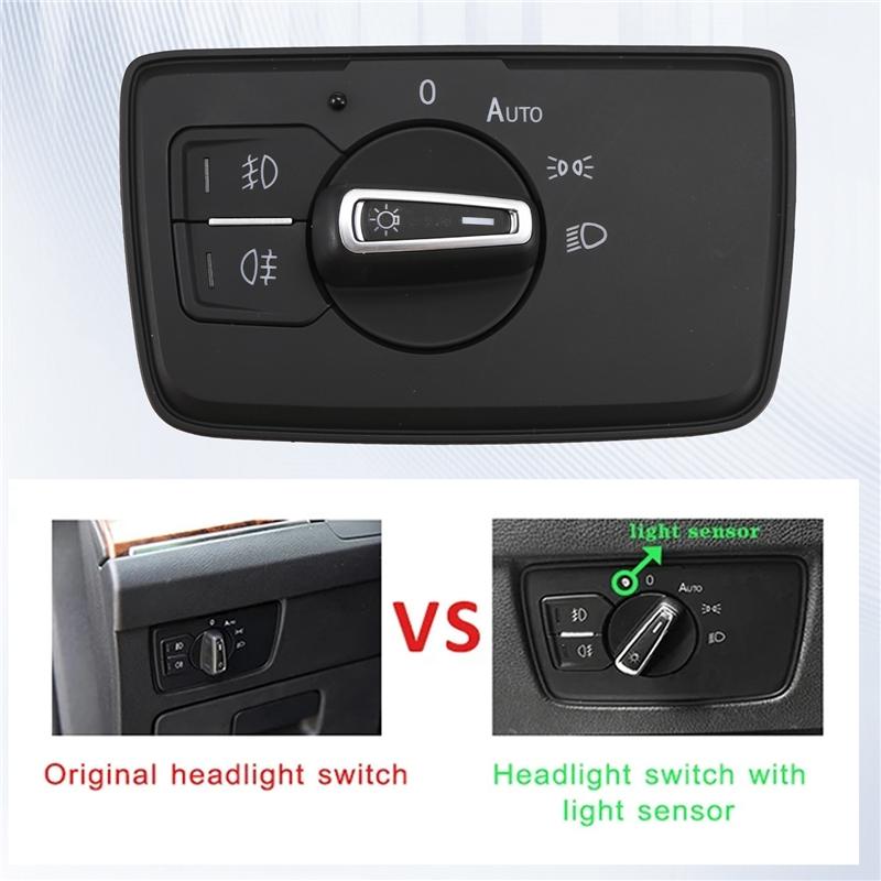 X95-Car Foglight Sensor Coming Leaving Home Auto Headlight Switch For VW Passat B8 2017-2019 Tuning Accessories