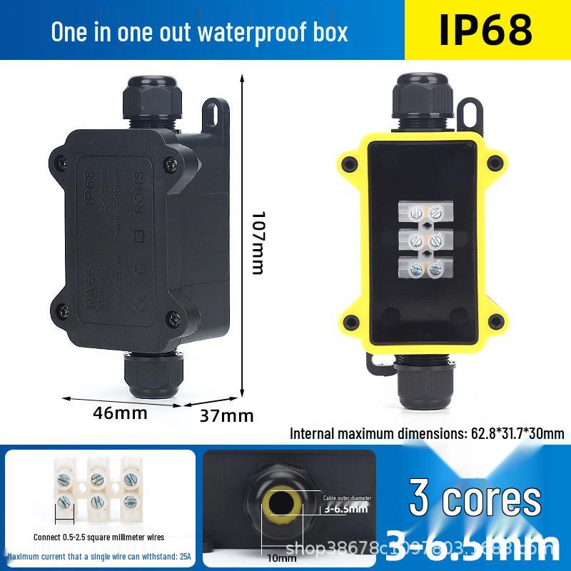Уличная водонепроницаемая распределительная коробка IP68 с быстрым разъемом и клеммной колодкой