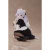 13CM Anime Elaina Figure Wandering Witch The Journey Black Cat Maid Dress Sitting Pose PVC Model Series Toys Gifts