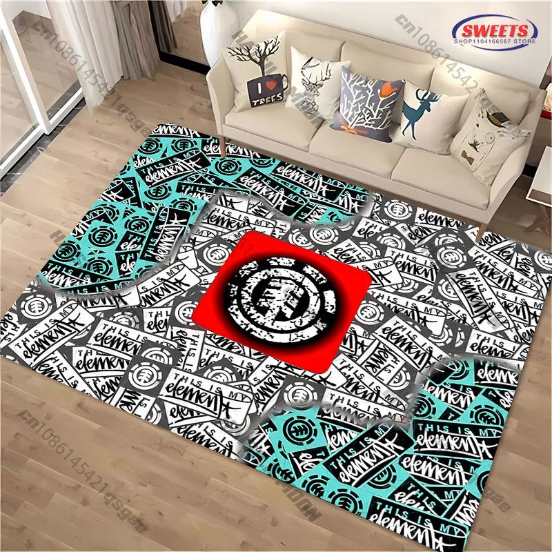 3D-ковёр с логотипом E Element Skateb0ards Boardsport, современный, для спальни, гостиной, дивана, декоративный, нескользящий, подарок.