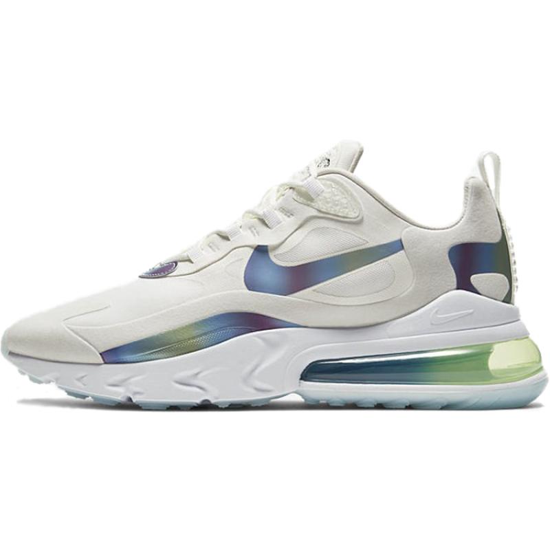 Nike Air Max 270 React Bubble Pack White Sneakers Casual Shoes CT5064-100