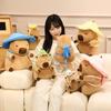 Cartoon Cute Turn Into Capybara Doll Plush Toy Kapibara Doll Children Accompany Soothing Doll