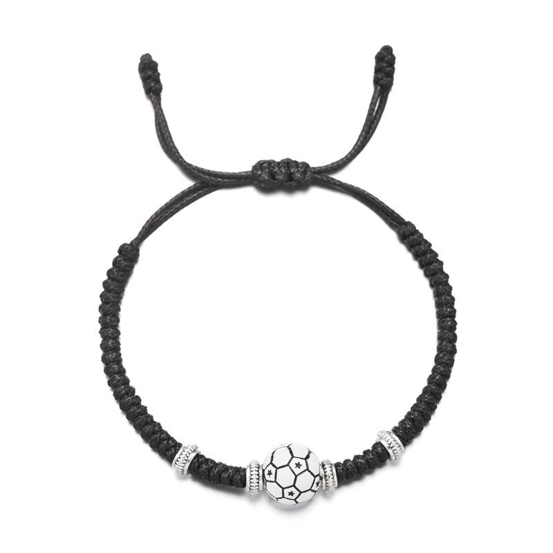 New Basketball Football Baseball Rugby Tennis Bracelet Handmade Adjustable Weaven Braclet Unisex Ball Enthusiasts Joias