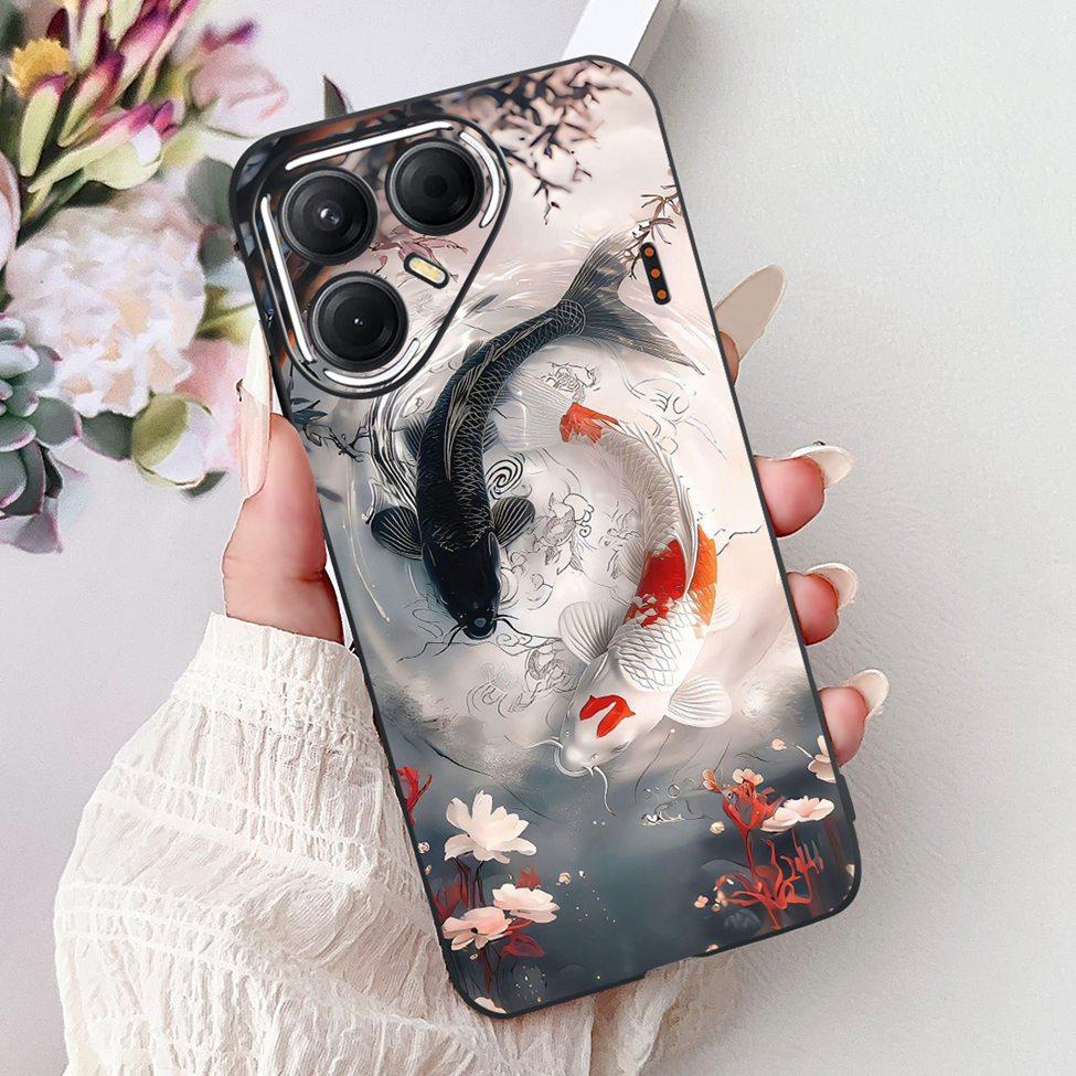 For Tecno Pova 7 5G Cover Case LJ7 Luxury Butterfly Love Fashion Flowers Cool Lion Painted Phone Case For Techno Pova7 5G Bumper