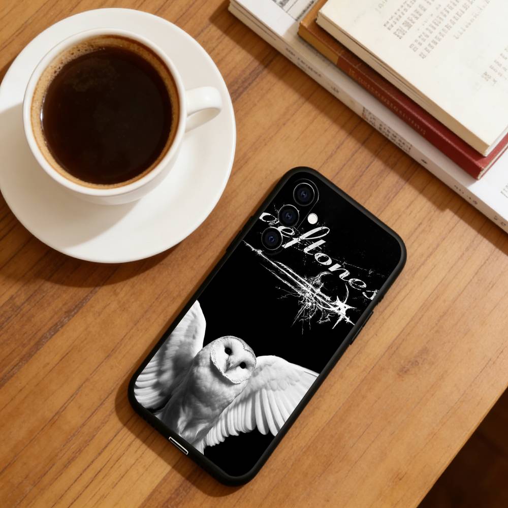 Чехол для телефона Deftones (группа) Черный силикон Мягкий Для Samsung Galaxy A73, A72, A71, A70, A53, A52, A51