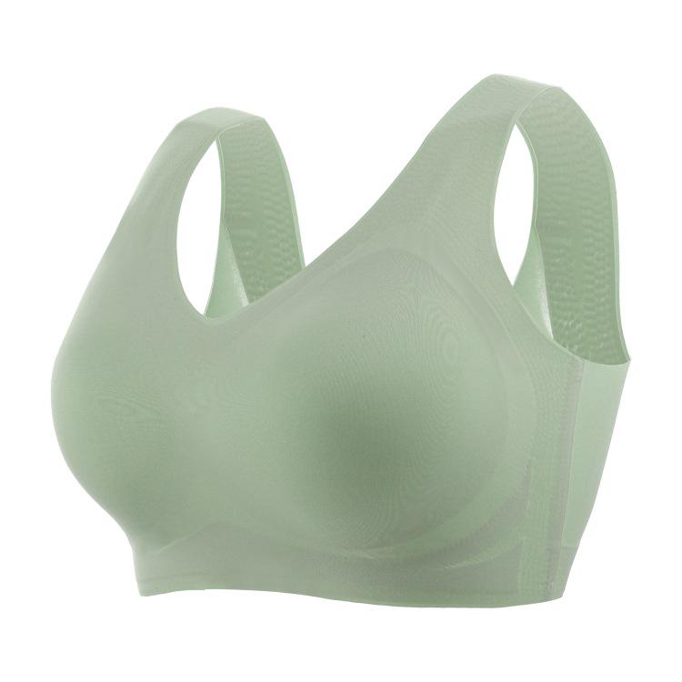«Удобный бесшовный бюстгальтер без косточек»: «Дышащий, поддерживающий, гладкий, фиксированная чашка для большой и маленькой груди»
