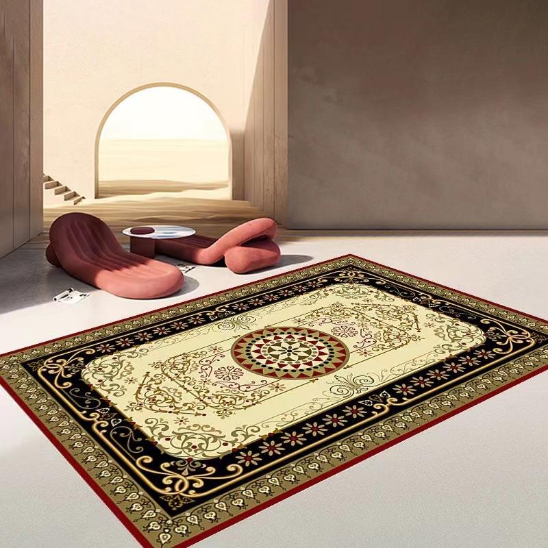 Fashionable European Retro Persian Carpets, Living Room and Bedroom Skin Friendly Carpets, Ethnic Style Decorative Carpets