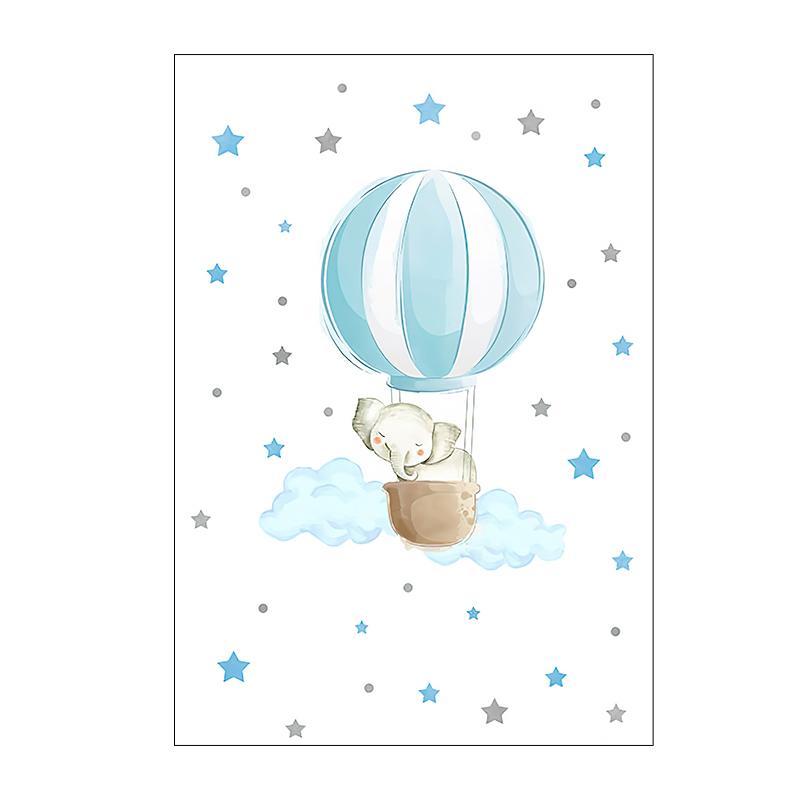 Картина на холсте с изображением животных из мультфильмов Лев Обезьяна Крокодил Принт Декор для детской комнаты Настенный декор для гостиной Постер со слоном для домашнего декора Без рамки