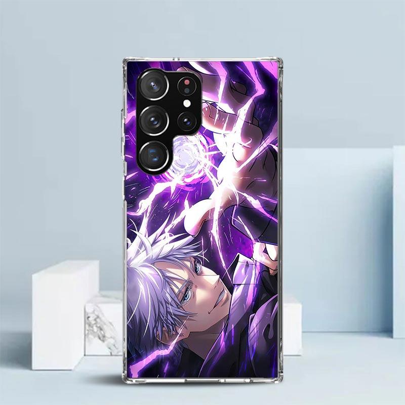 Kaisen J-Jujutsu Годжо Сатору Чехол для телефона Samsung Galaxy S24 S25 Edge S26 Ultra S22 S23 Plus S21 + S20 FE Мягкий ТПУ задняя крышка