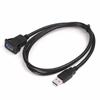 Single Port USB 3.0 Flush/Mount/Socket Flush Mount Exrending Wires Extension Cable Male To female
